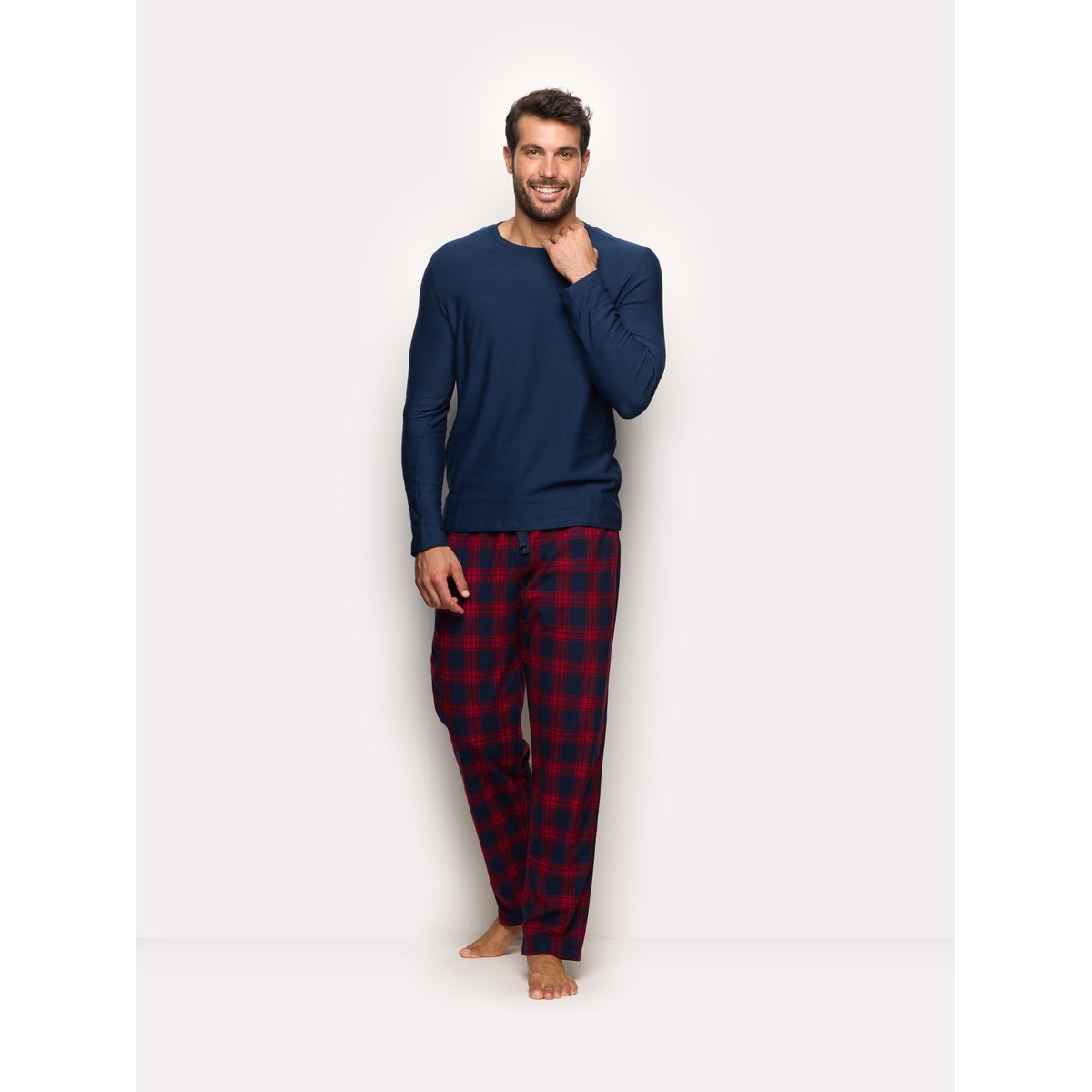 Yamamay Checked Microfleece Pyjama Trousers Multicolor-1