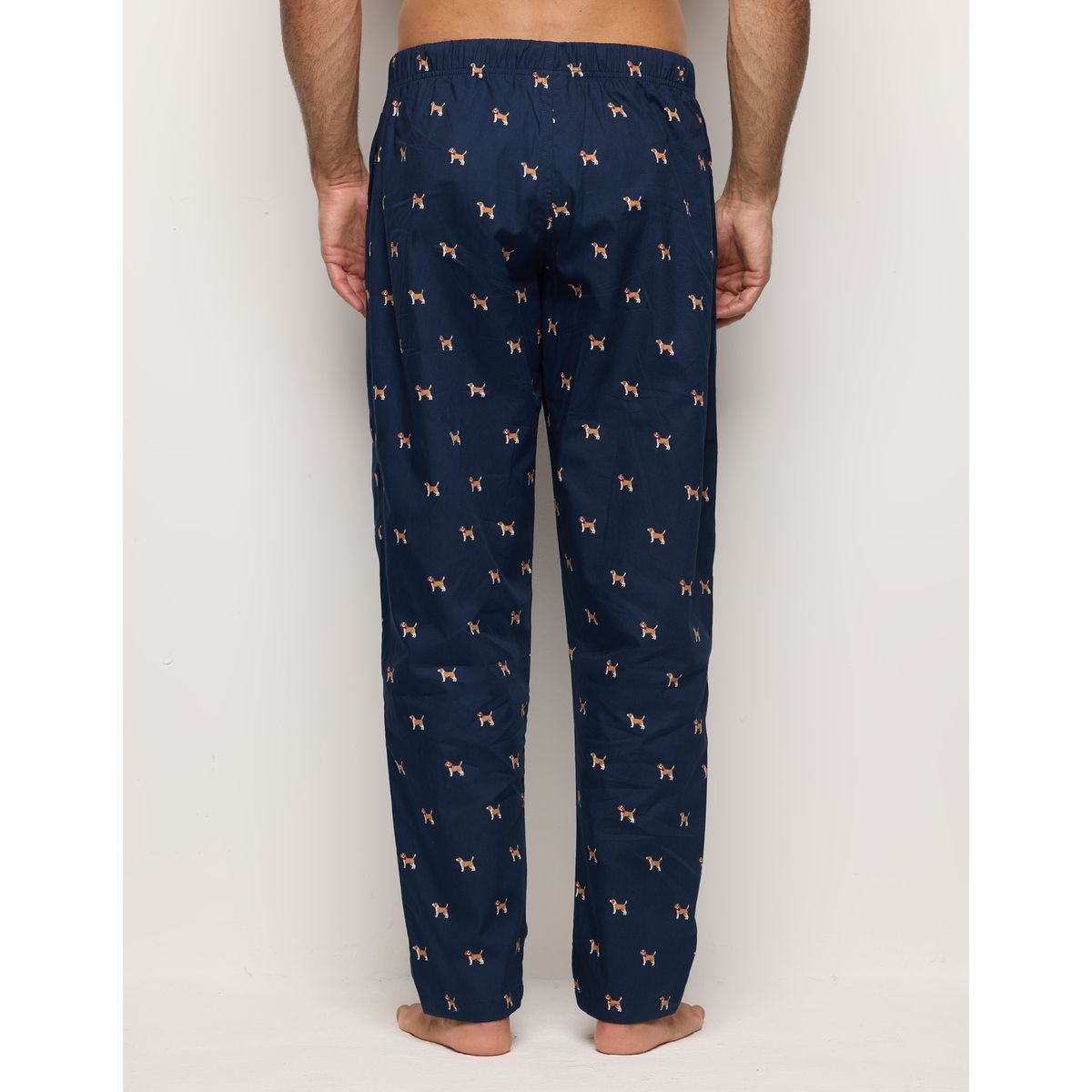 Yamamay Mix & Match Long Dog-Print Pyjama Trousers Cotton Canvas-1