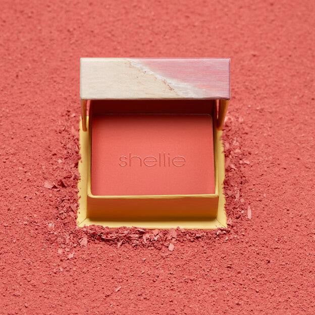 Benefit Shellie Powder Blush Warm Seashell Pink-3