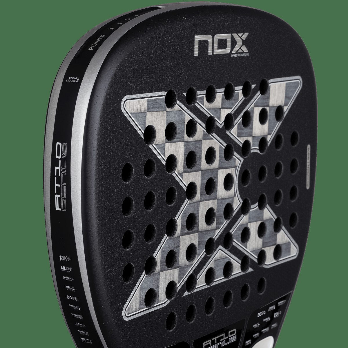 Nox AT10 Luxury Genius ATTACK 18K Alum Padel Racket 38mm 360-375g-3