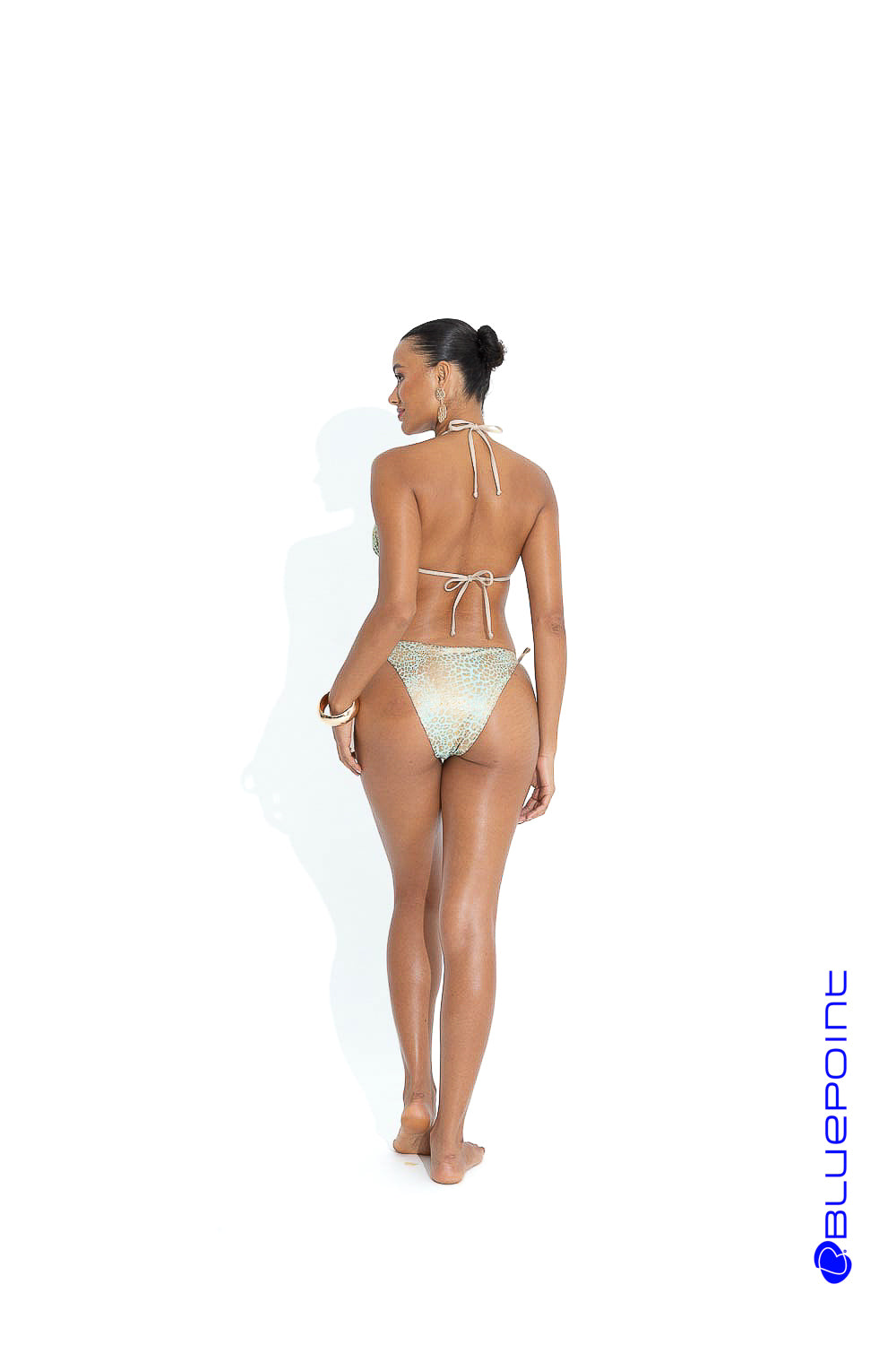 Bluepoint 'WILD CAT' PRINTED TRIANGLE BIKINI TOP
