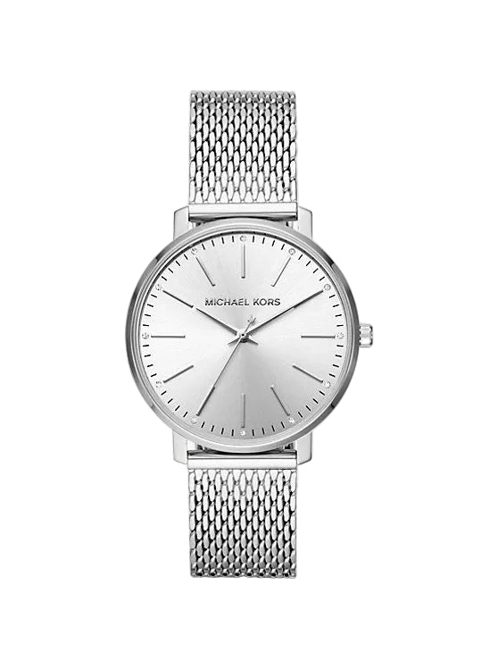 Michael Kors Pyper 38mm Women's Mesh Watch Silver-Tone MK4338-1