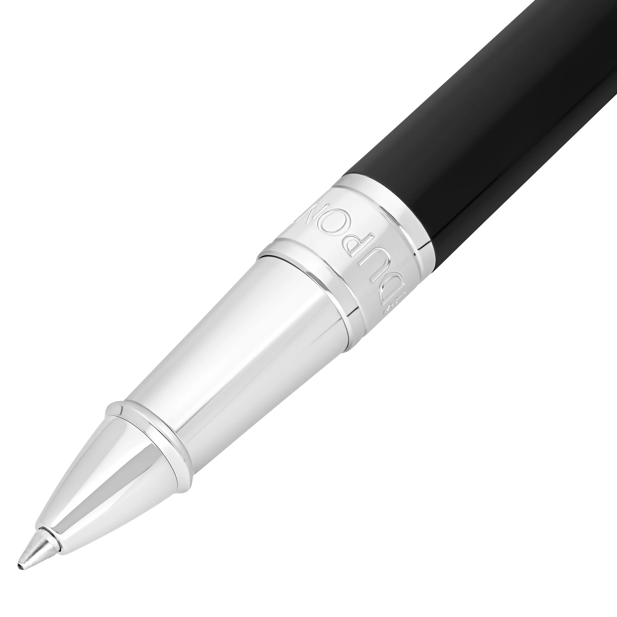 S.T. Dupont D-Initial Black & Chrome Rollerball Pen – 272200