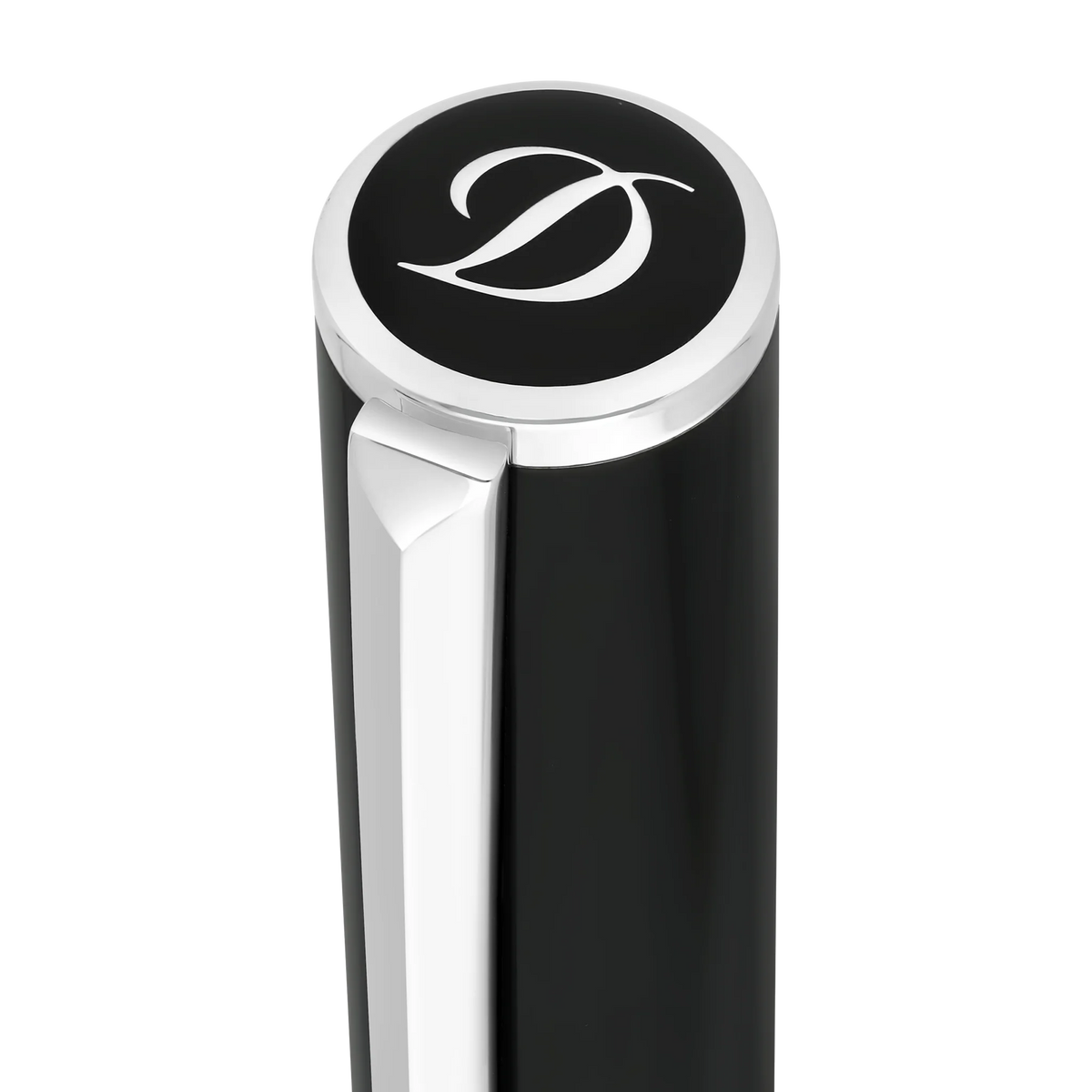 S.T. Dupont D-Initial Black & Chrome Rollerball Pen – 272200