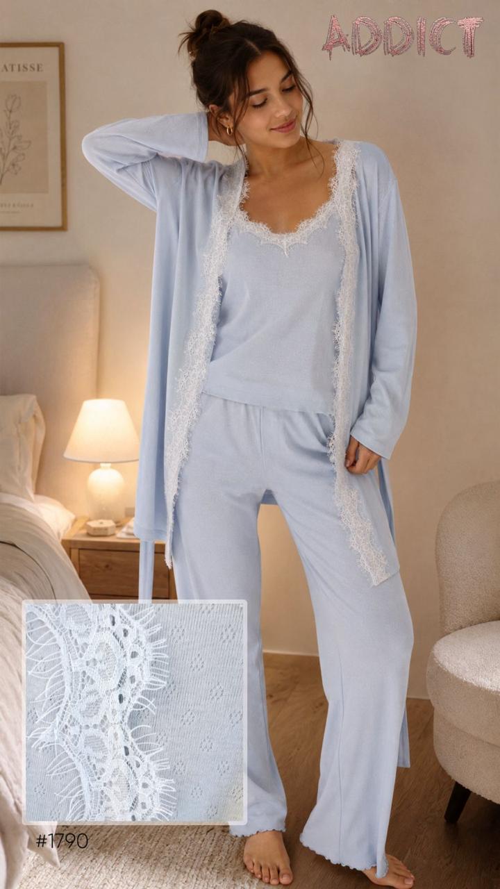 PYJAMA ADDICT P1790 Bleu