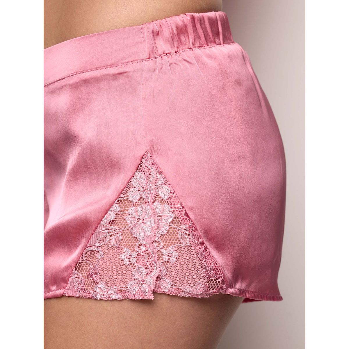 Yamamay Satin and Lace Culottes Pyjama Shorts Primula Color-1
