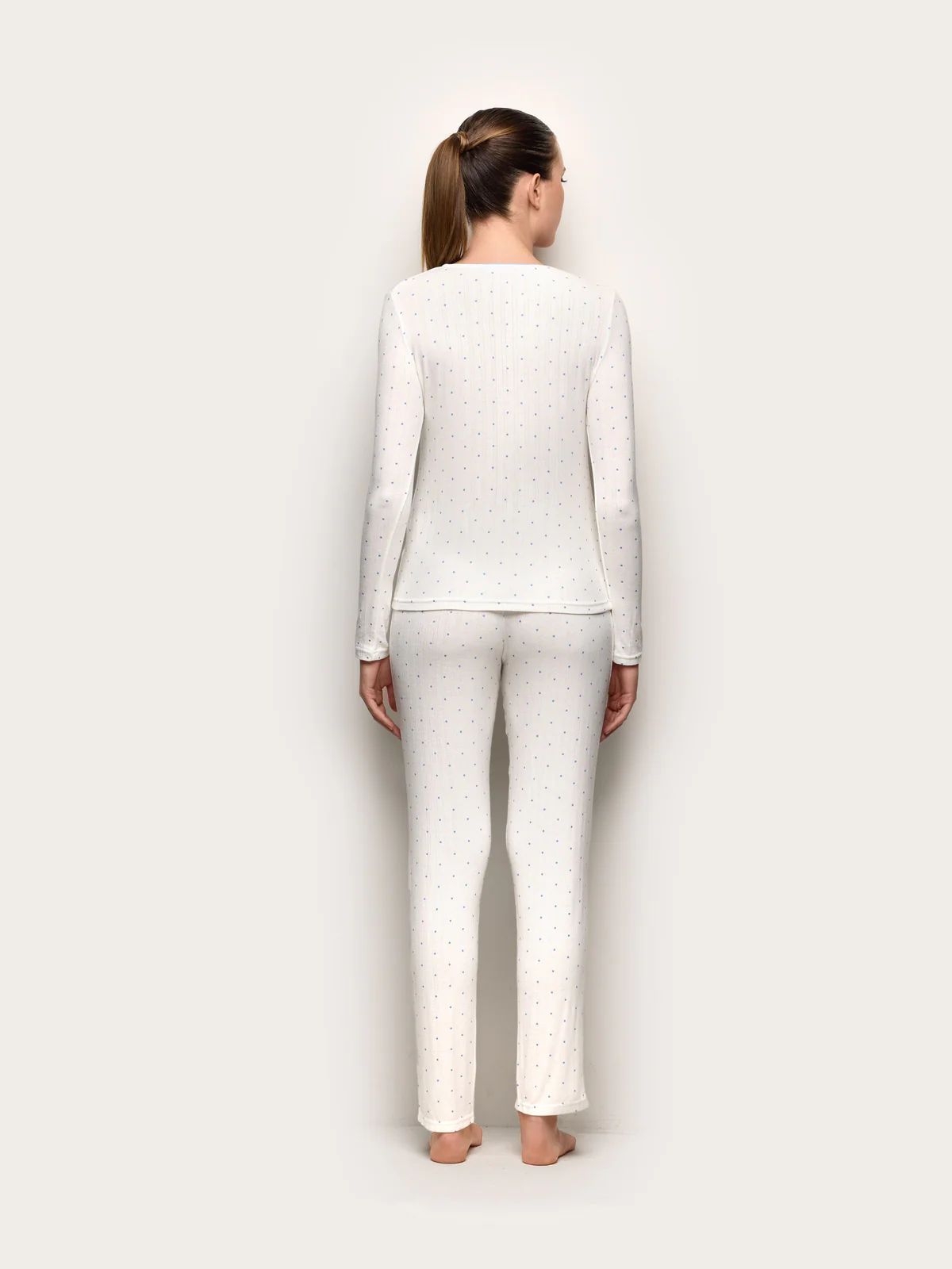 Yamamay Pointelle Woman Long Pyjamas S-XL-1