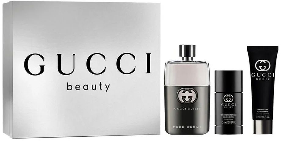 Gucci Guilty Pour Homme Gift Set Eau de Toilette 90 ml Shower Gel Deodorant-1