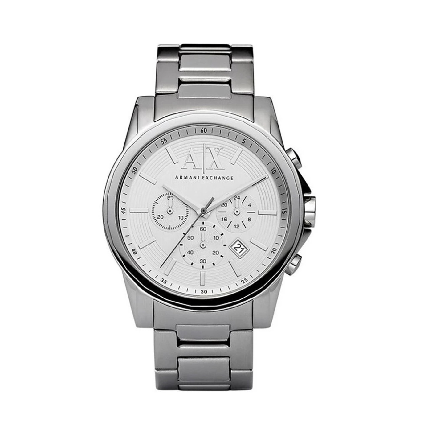Armani Exchange AX2058 Outerbanks Men's Chronograph Watch 44mm Silver-1