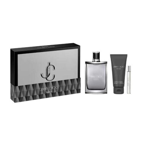 Jimmy Choo Man Gift Set Eau de Toilette with Shower Gel & Travel Spray-1
