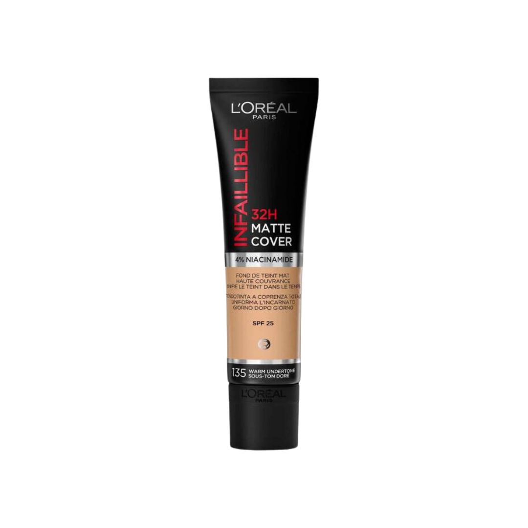 L'Oréal Paris Infallible 32H Matte Cover Foundation SPF 25 4% Niacinamide-1