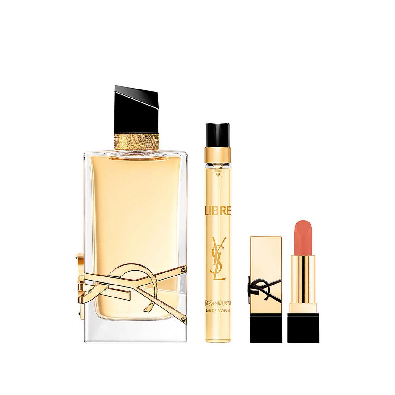 Yves Saint Laurent Libre Eau de Parfum 90ml Gift Set 10ml Travel Spray & LoveShine Lipstick 44-1