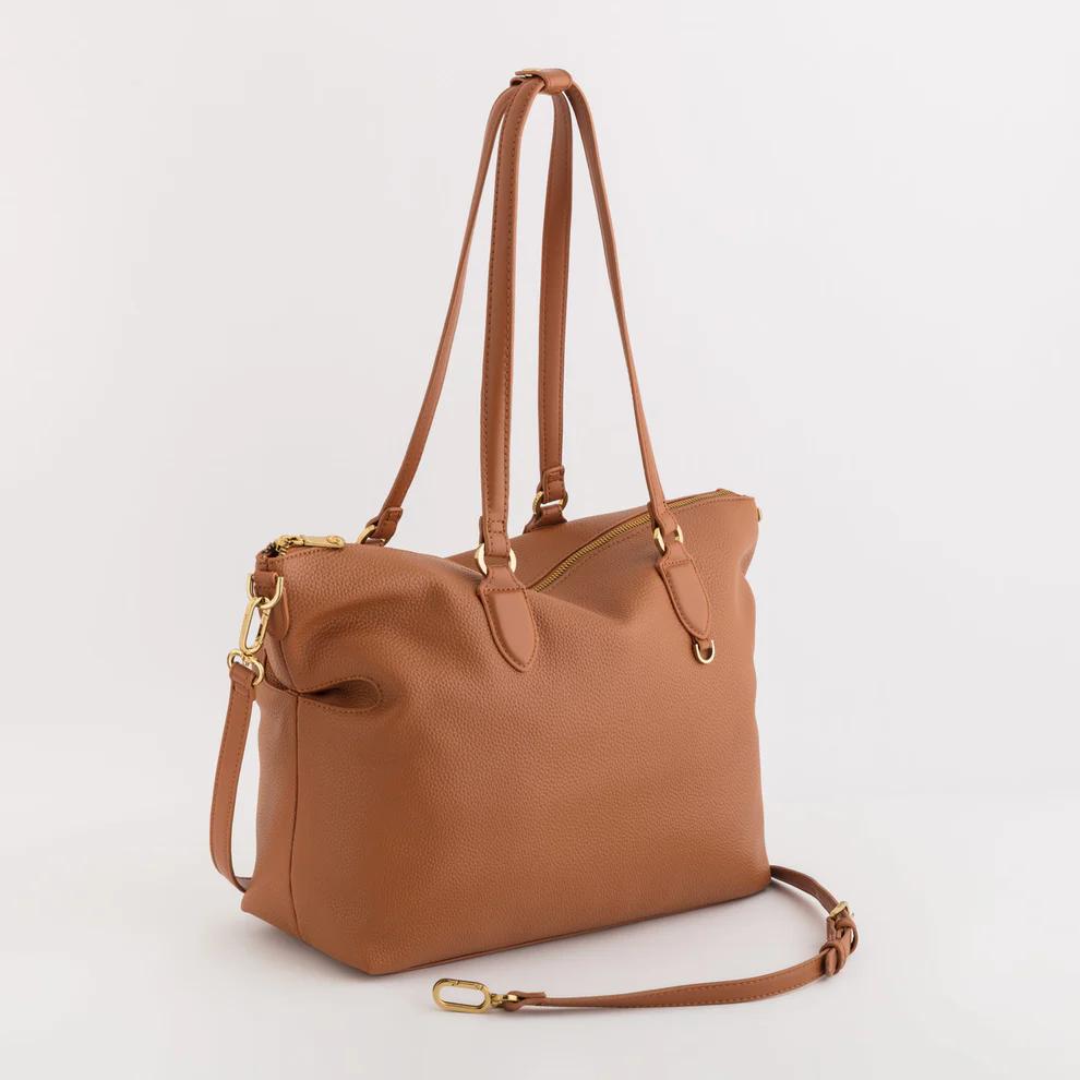 Carpisa Augusta Shopping Bag Zip Closure Shopper With Removable Strap-5