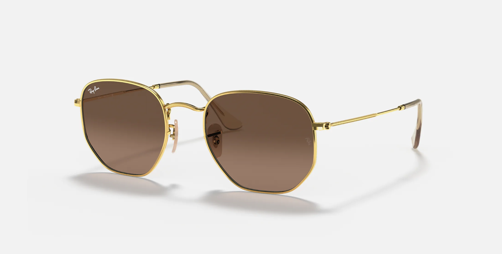 Ray-Ban RB3548 Hexagonal Metal Sunglasses Glass Lenses 51mm-1