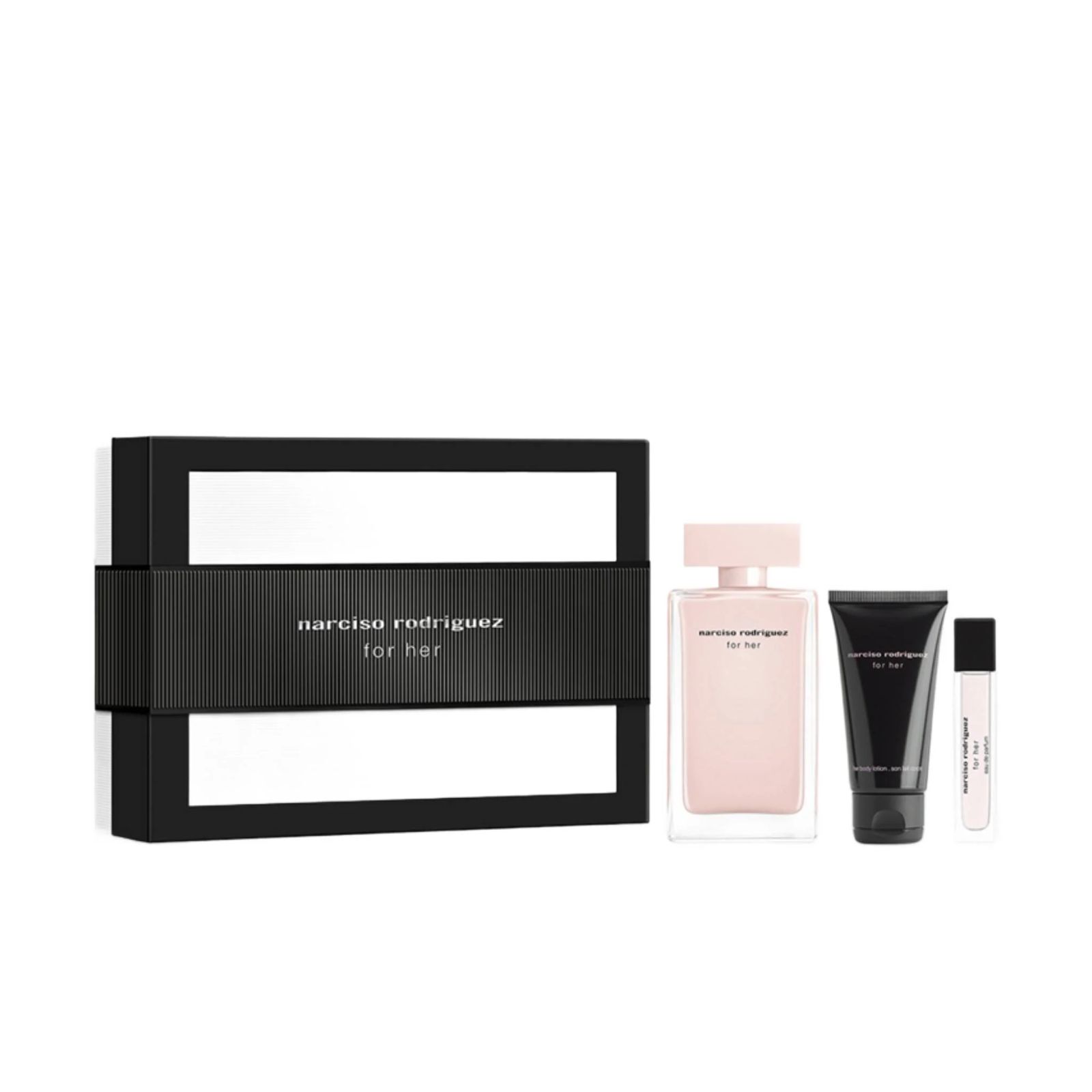 Narciso Rodriguez For Her EDP Gift Set with Travel Spray and Lotion-1