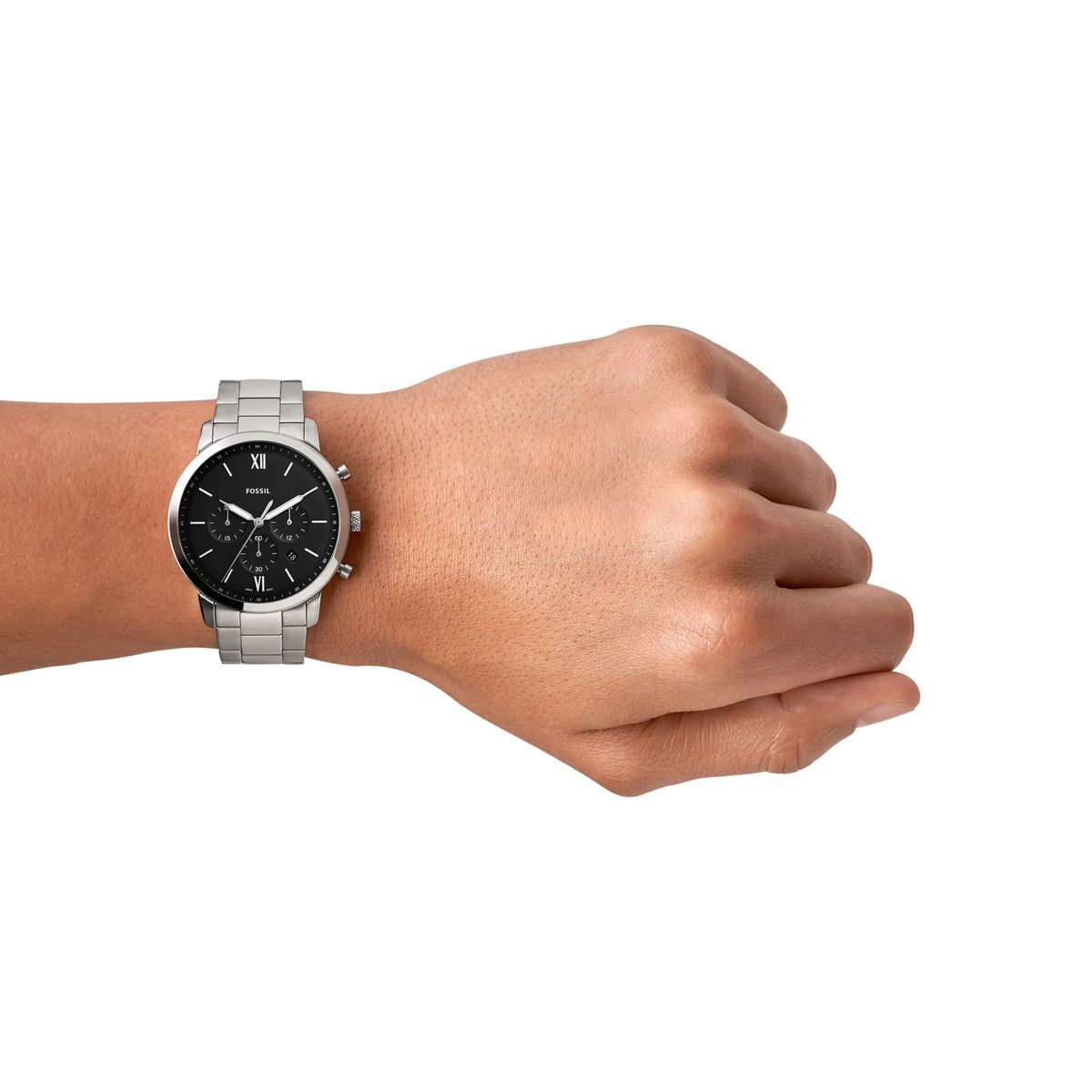 Fossil Neutra Chronograph Men's Watch 44mm Black Stainless Steel-4