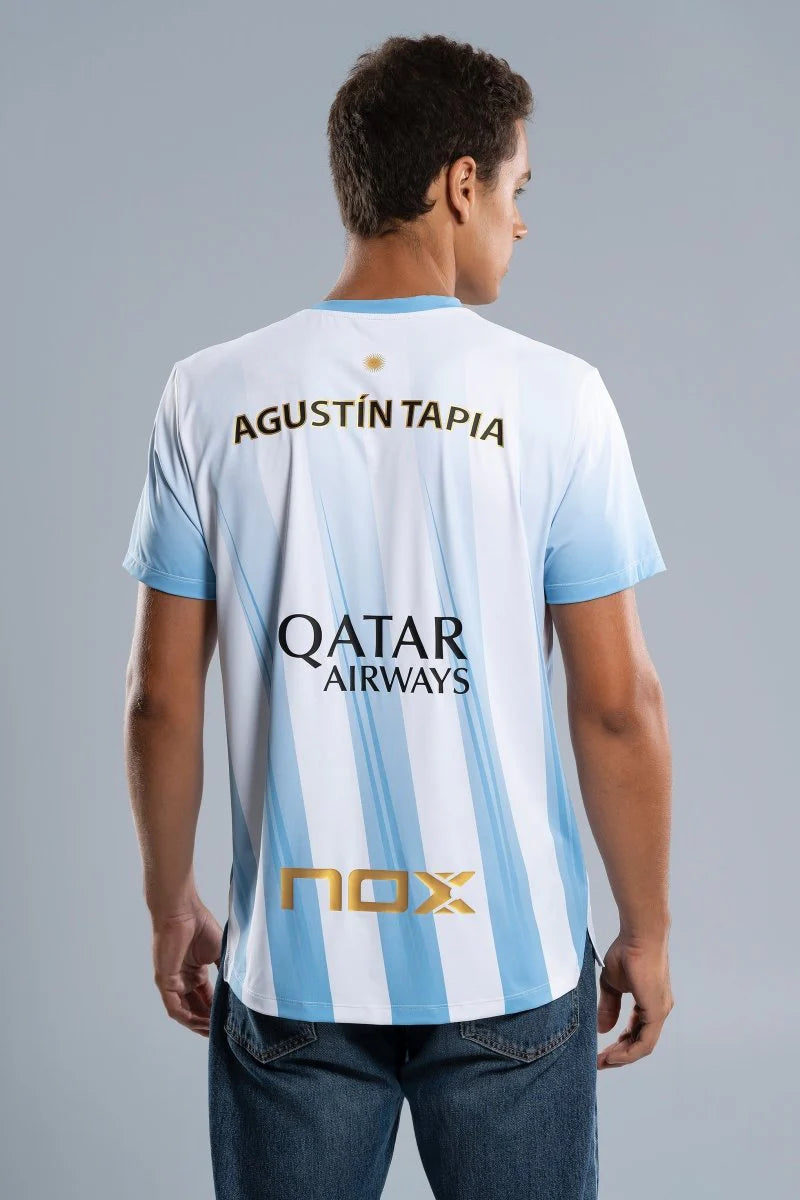 Nox Sponsors AT10 Light Blue Agustin Tapia T-Shirt