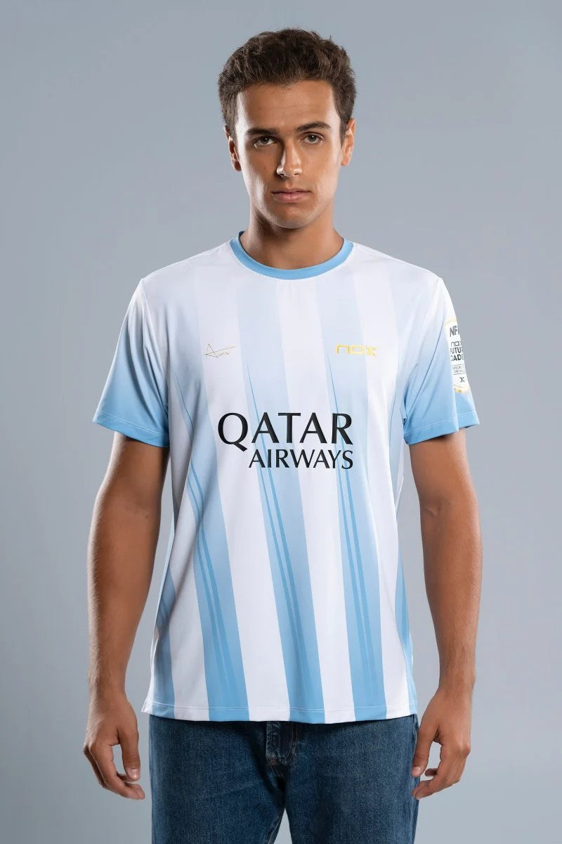 Nox Sponsors AT10 Light Blue Agustin Tapia T-Shirt