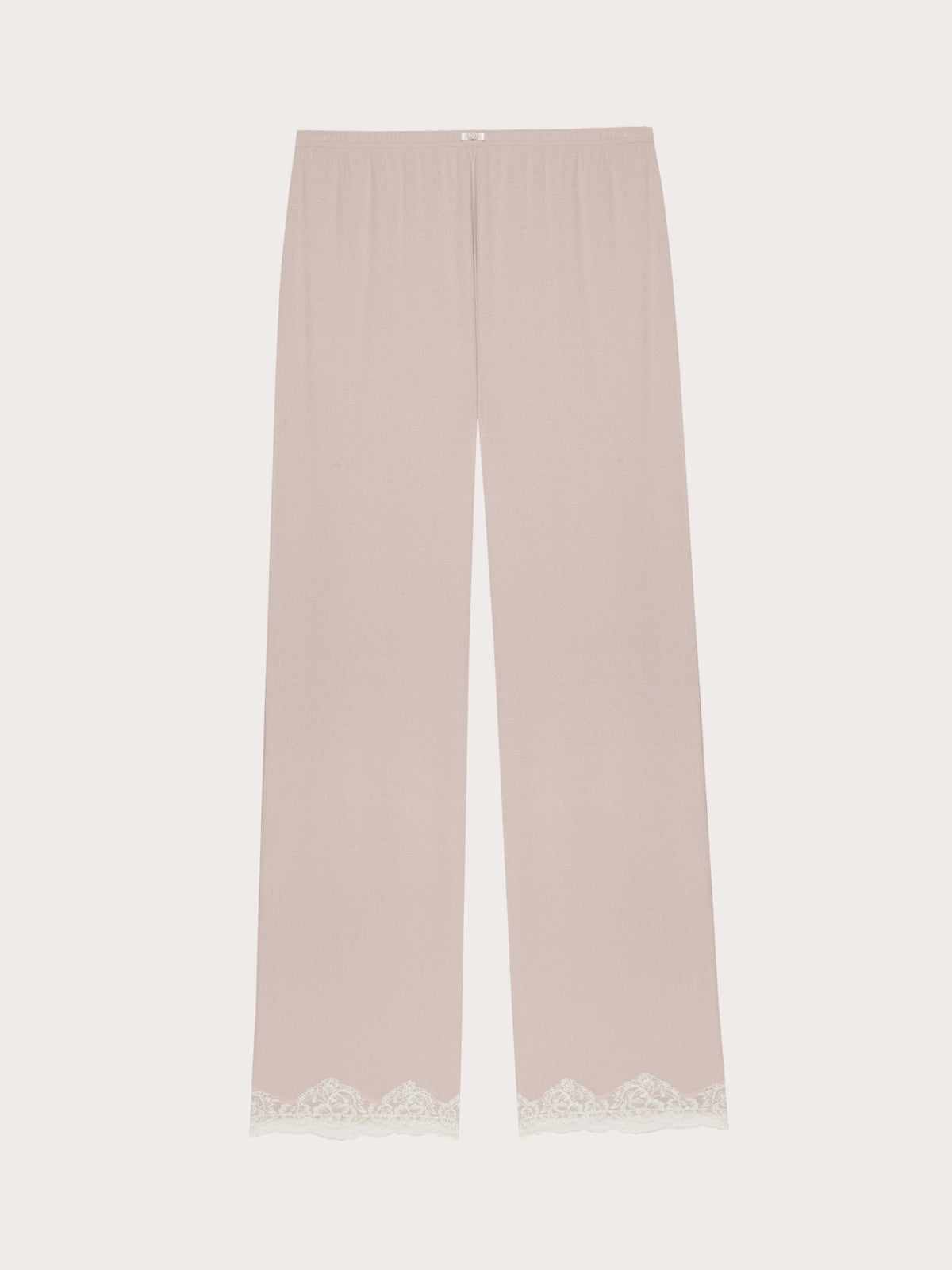 Yamamay modal cotton trousers in beige – back view