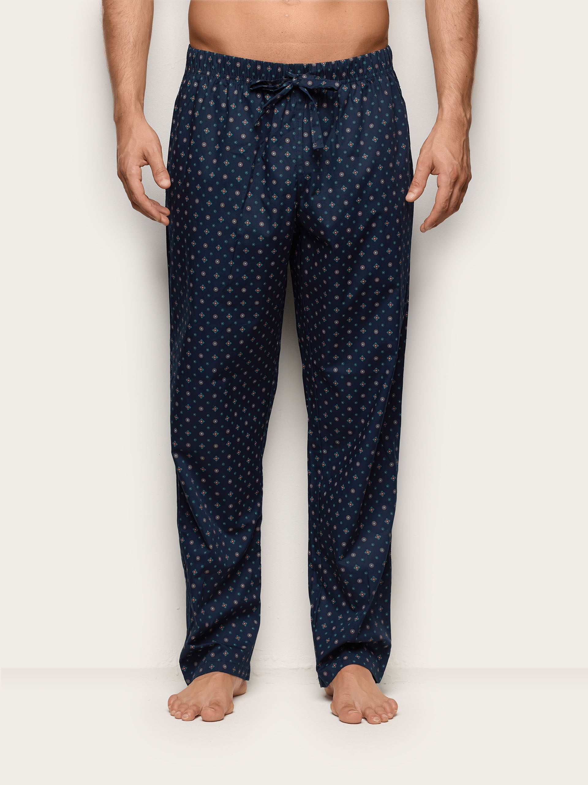Yamamay men's Mix & Match printed full-length trousers – front view