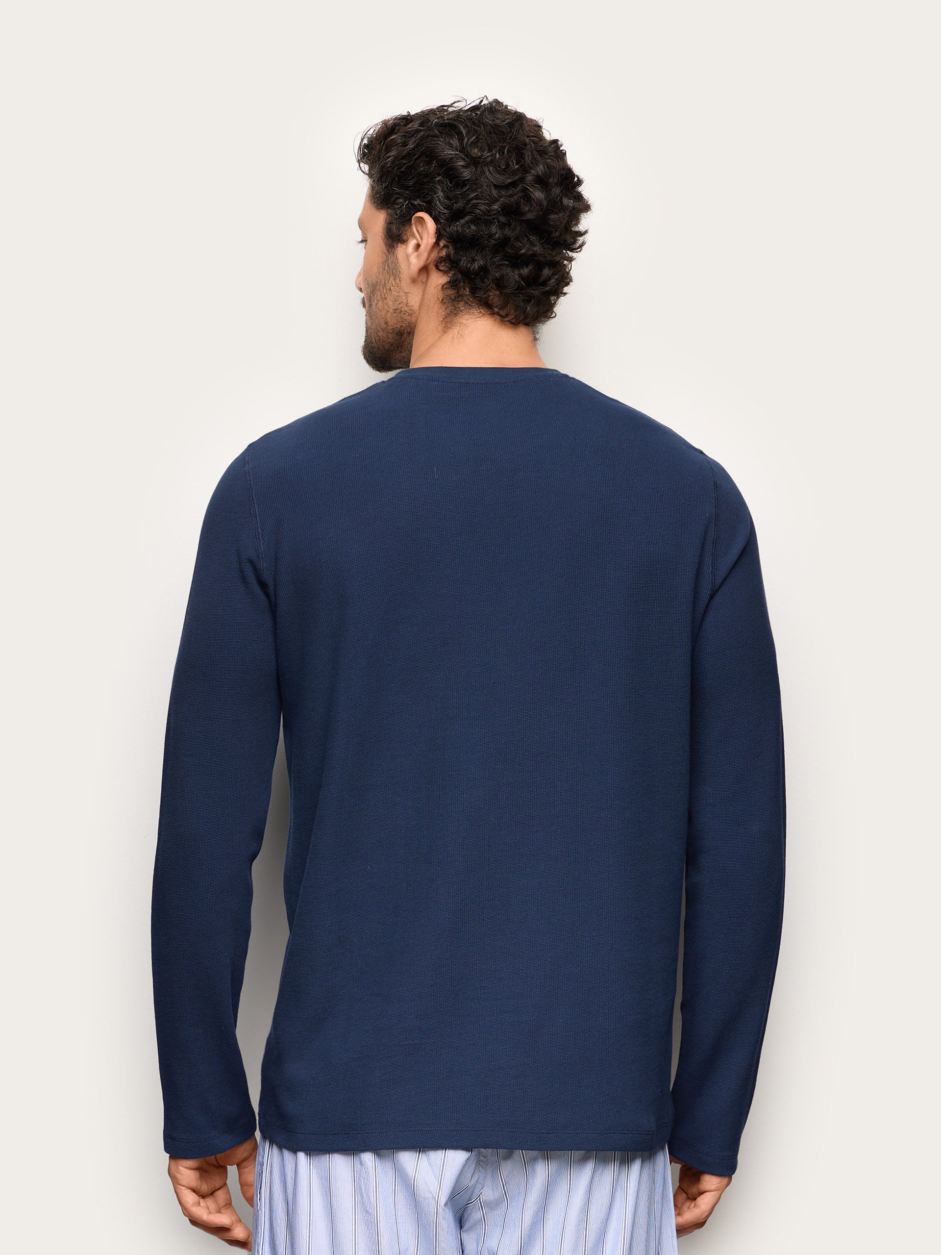 Yamamay men's Mix & Match T-shirt in Oil Blue – alternate view