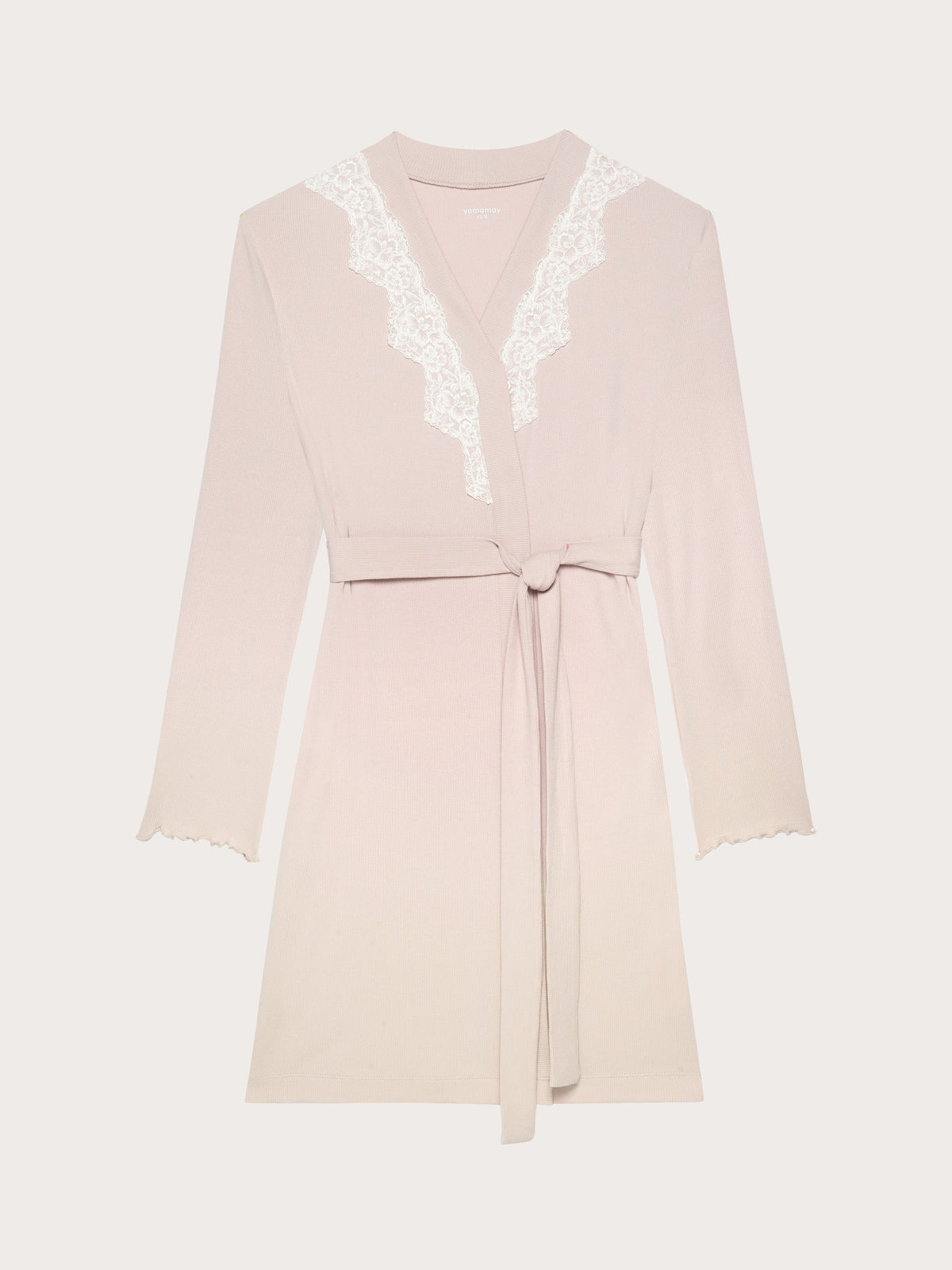 Yamamay Basic Modal Cotton Rib robe – back view