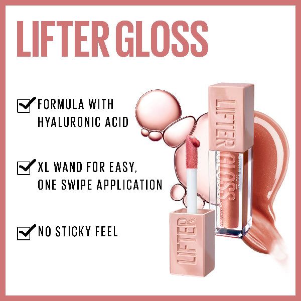 Lifter Gloss Lip Gloss Makeup With Hyaluronic Acid For Smooth And Hydrated Lips