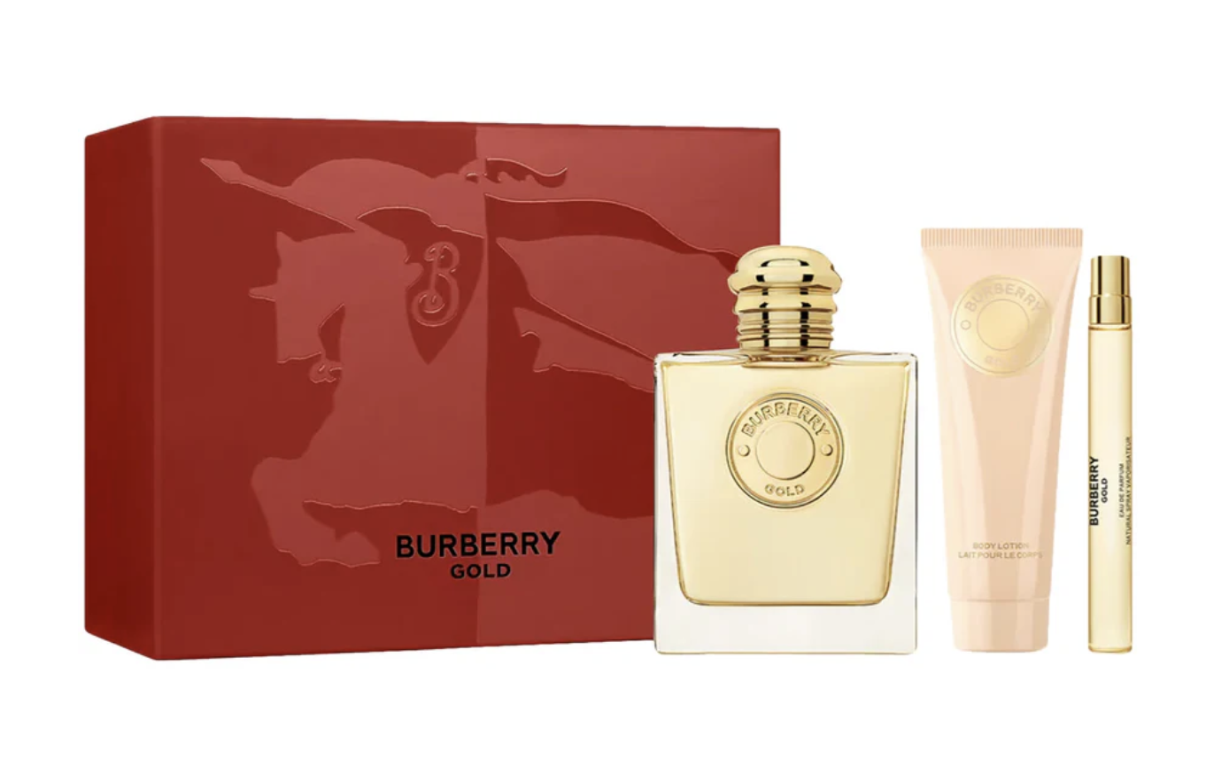 Burberry Gold Eau de Parfum Gift Set Body Lotion Travel Spray-1