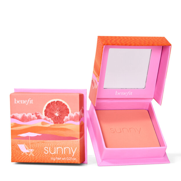 benefit Sunny Powder Blush Warm Coral Buildable Natural-Matte 6 g-1