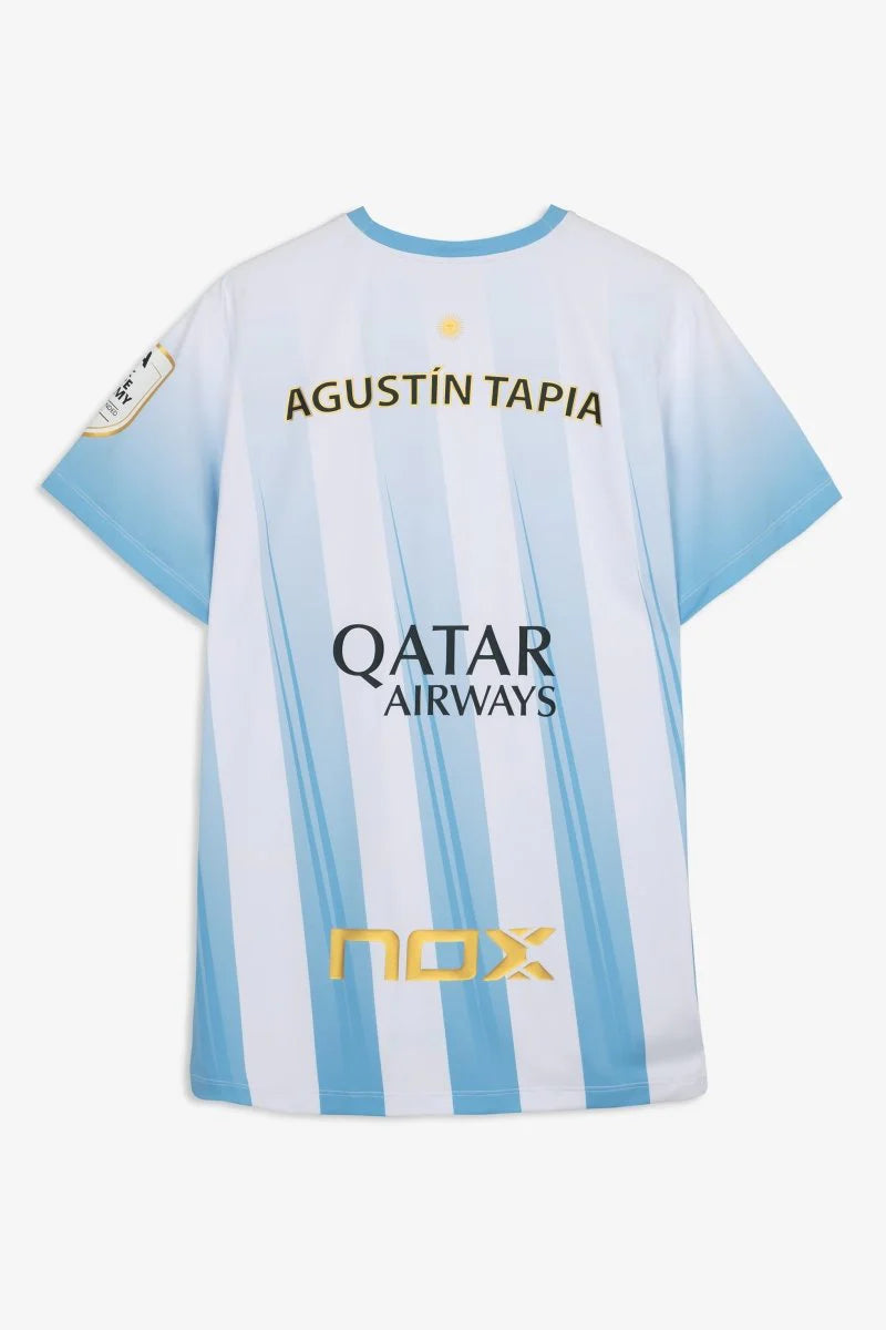 Nox Sponsors AT10 Light Blue Agustin Tapia T-Shirt