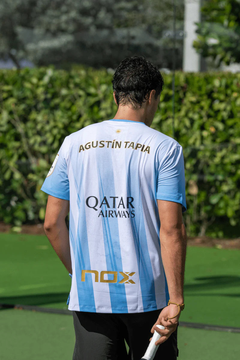 Nox Sponsors AT10 Light Blue Agustin Tapia T-Shirt