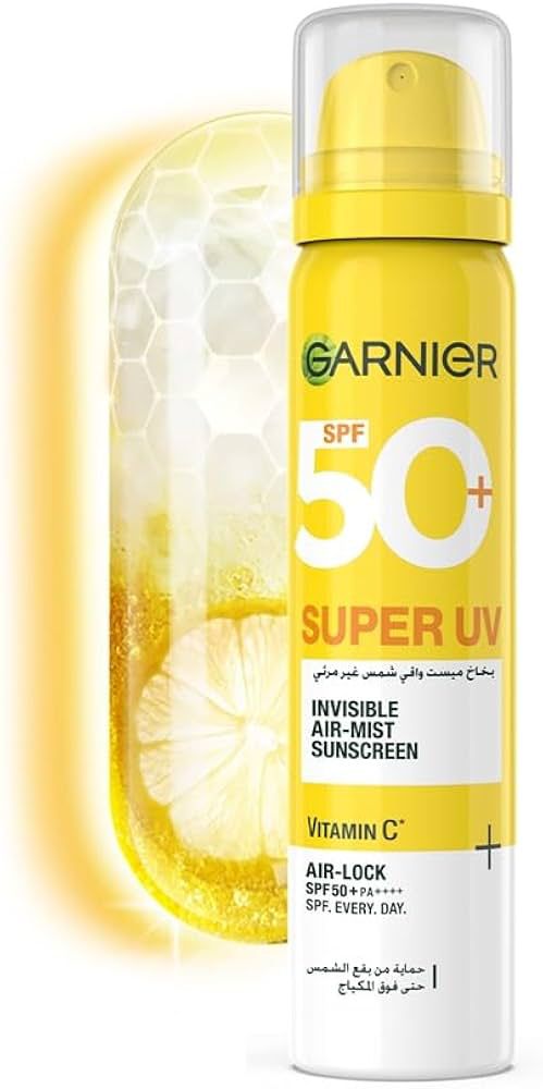 Garnier Super UV Invisible Air Mist Sunscreen SPF 50 PA Clarelle garnier-super-uv-invisible-air-mist-sunscreen-spf-50-pa-clarelle
