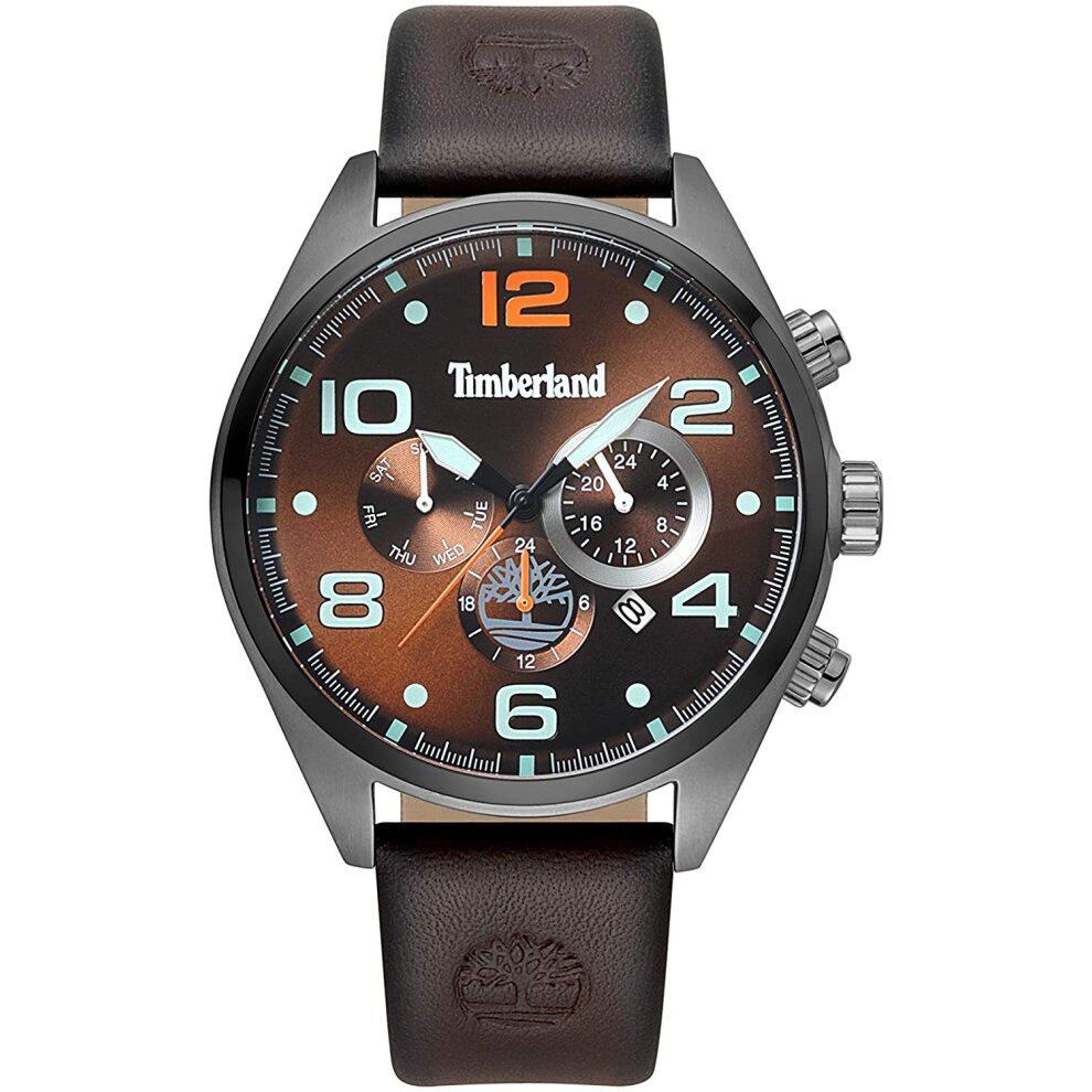 Timberland Whitman TBL.15477JSU-12 Men's Quartz Watch 46mm Brown-1