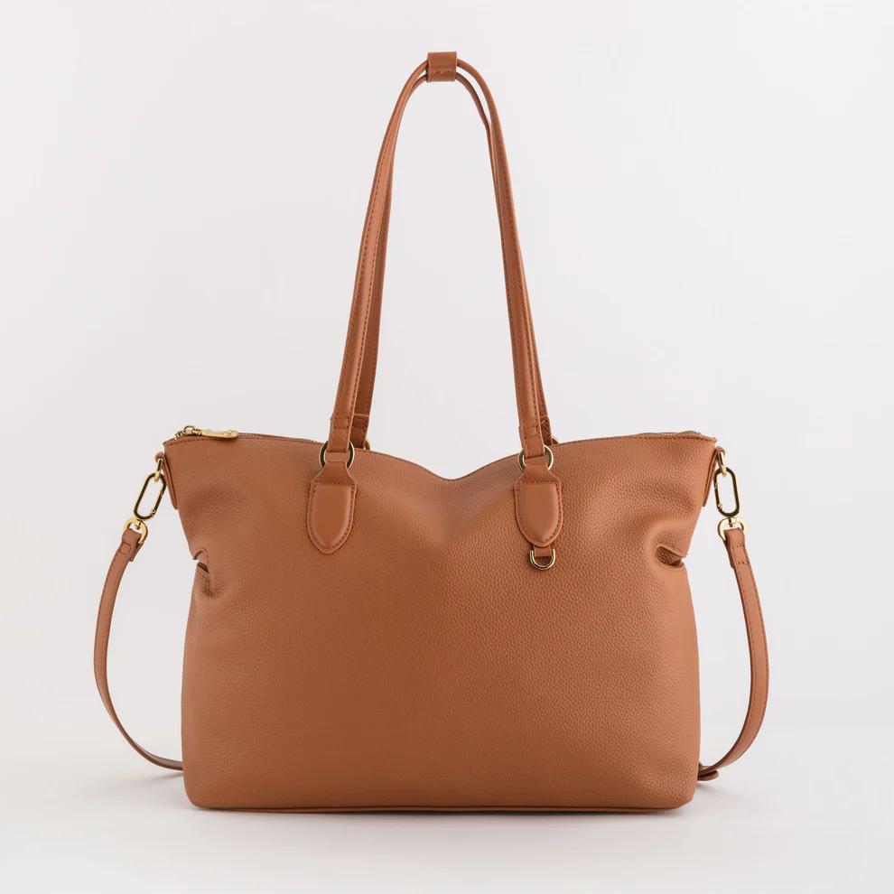 Carpisa Augusta Shopping Bag Zip Closure Shopper With Removable Strap-4