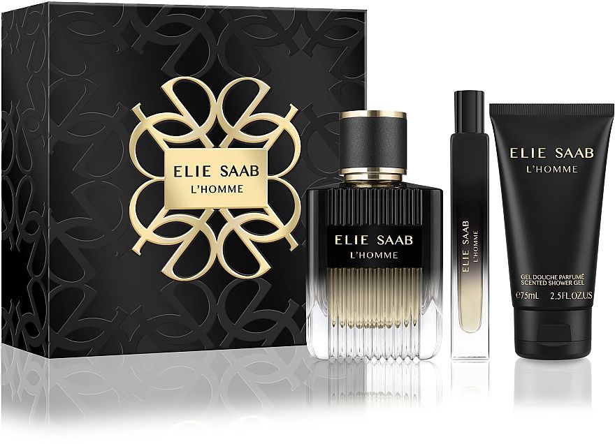 Elie Saab L'Homme Eau de Parfum Gift Set 100ml Woody Vetiver-1