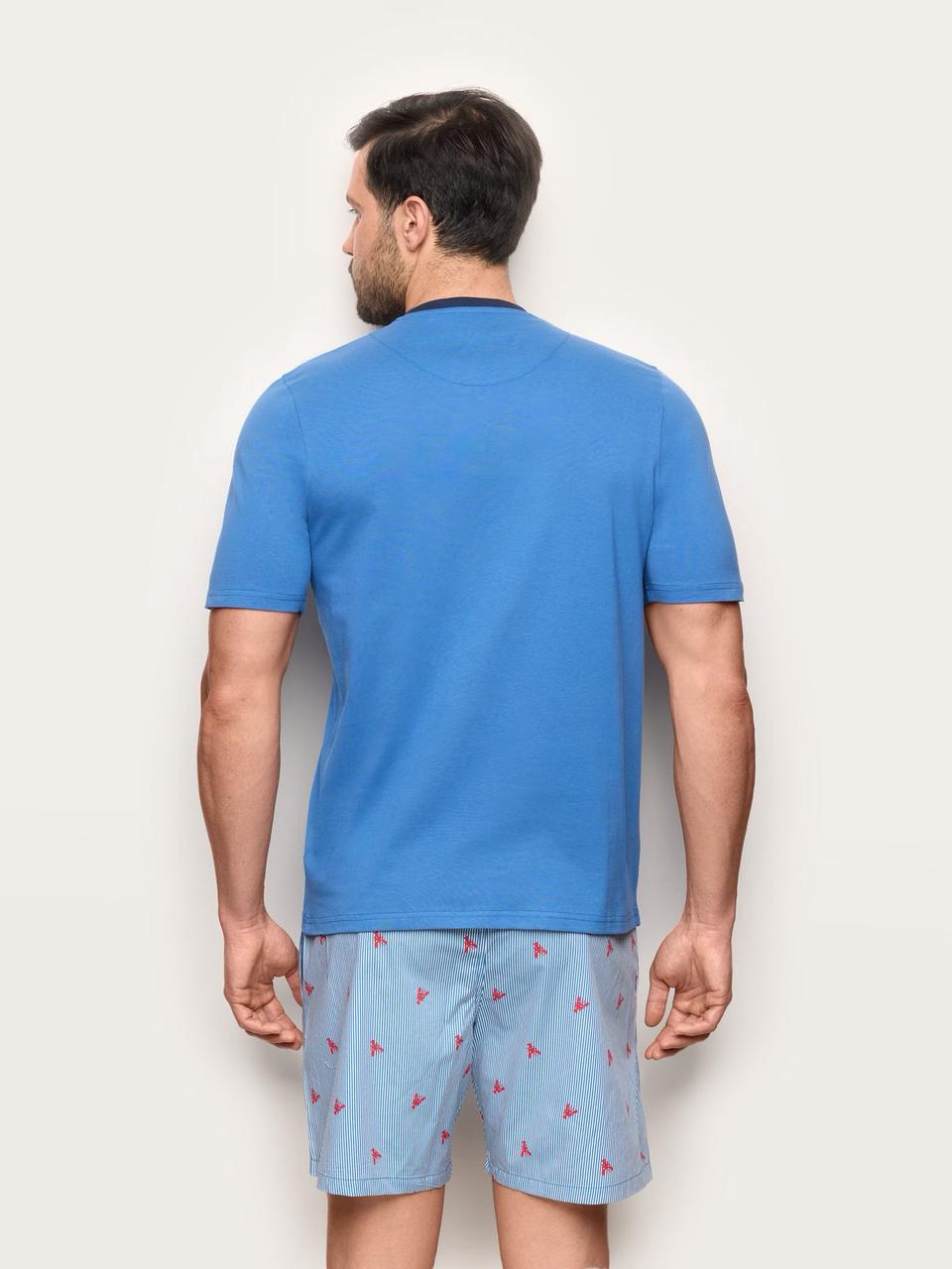 Yamamay Sea Club Men's Short Pajama Light Blue-1