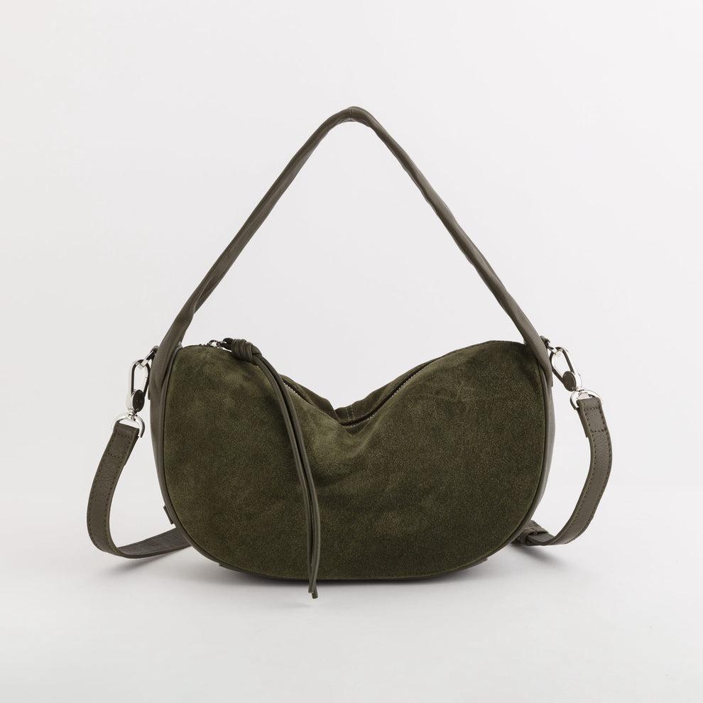 Carpisa Fiore V3 Shoulder Bag Suede & Smooth Cowhide 39x28x11 cm-4
