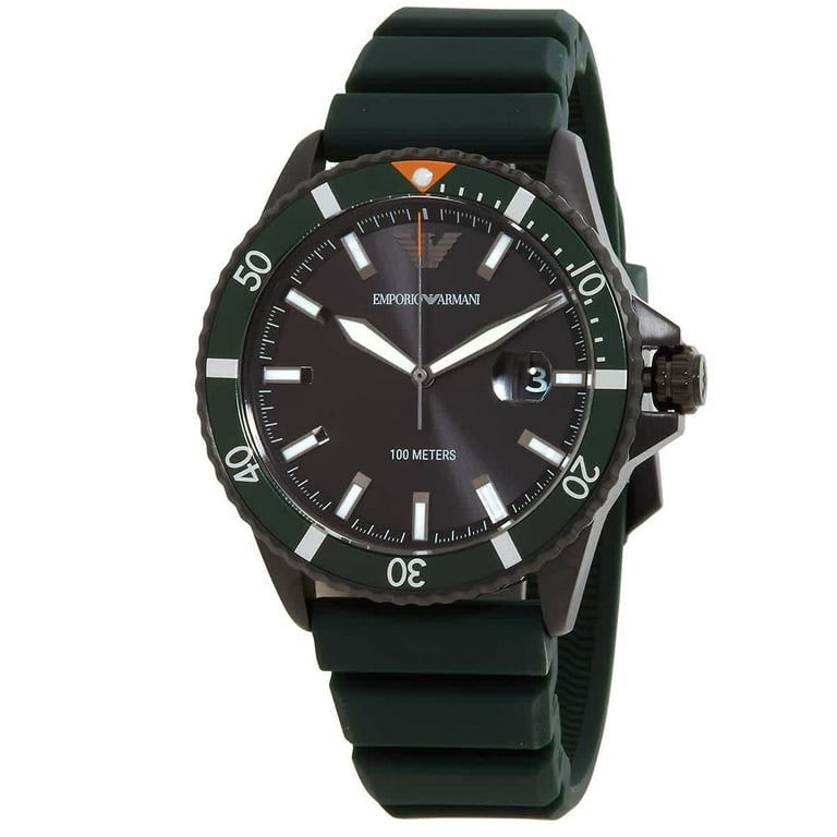 Emporio Armani AR11184 Men's Three-Hand Quartz Watch Black Dial-1
