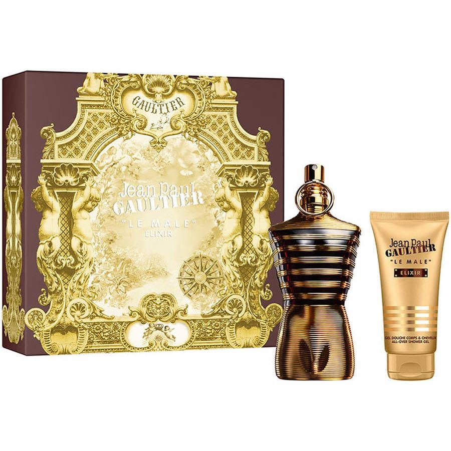Jean Paul Gaultier Le Male Elixir Parfum Gift Set 125 ml Parfum + 75 ml Shower Gel + 10 ml-1