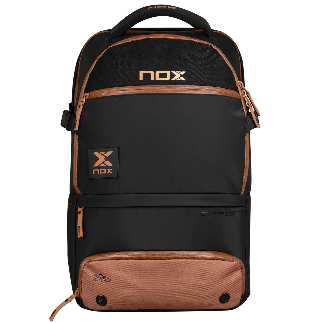 Nox Luxury Open Series Padel Backpack 30L Black Brown-1