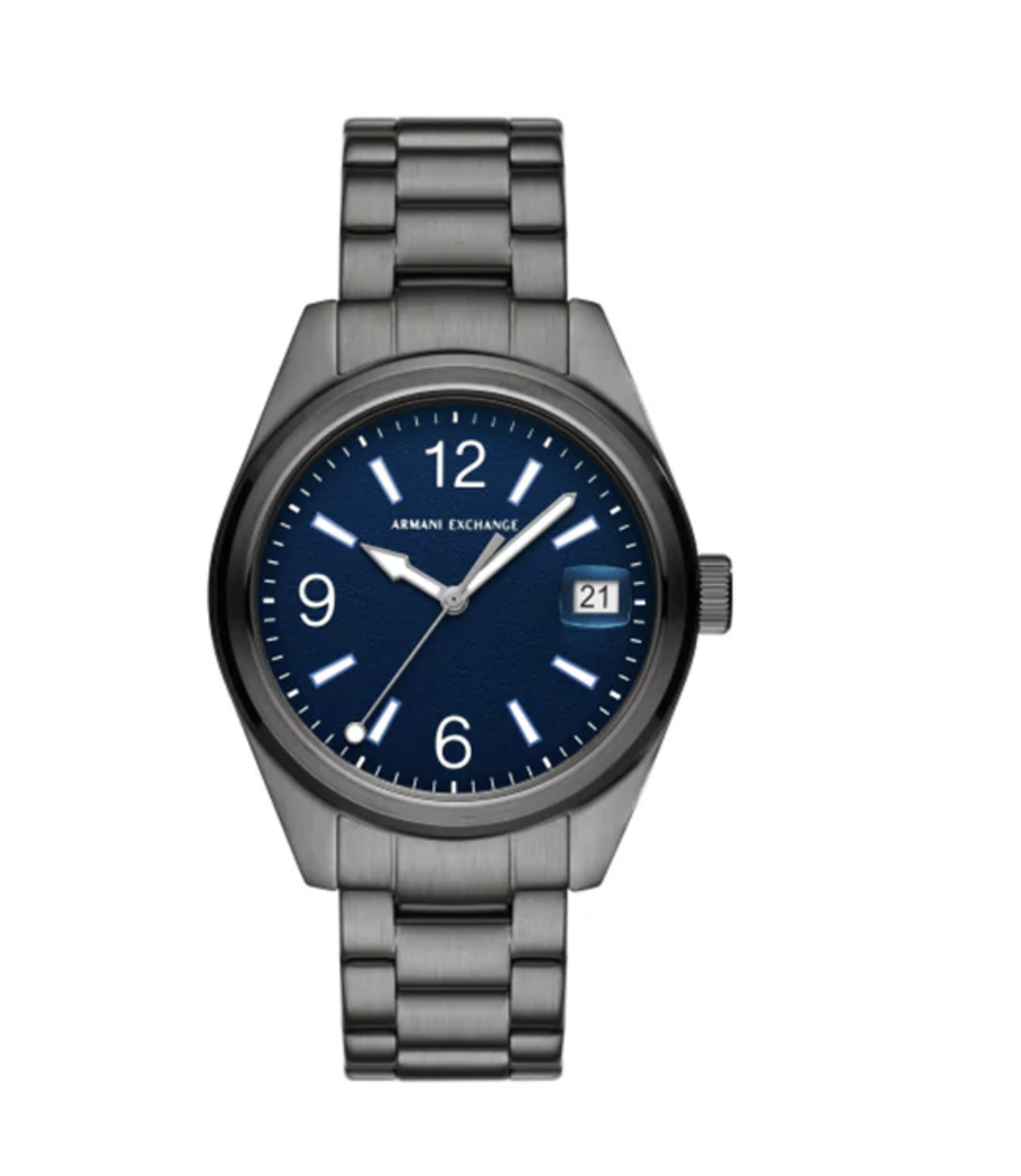 Armani Exchange Kilian AX1421 Men's Watch 42mm Gunmetal Navy-1