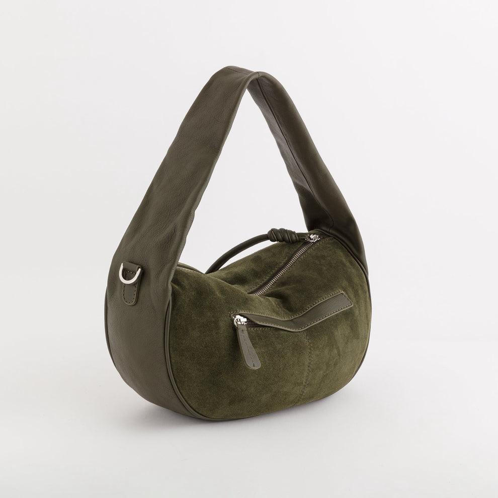 Carpisa Fiore V3 Shoulder Bag Suede & Smooth Cowhide 39x28x11 cm-5