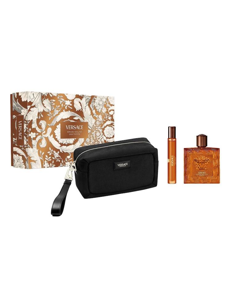 Versace Eros Najim Parfum Gift Set with Travel Spray and Pouch-1