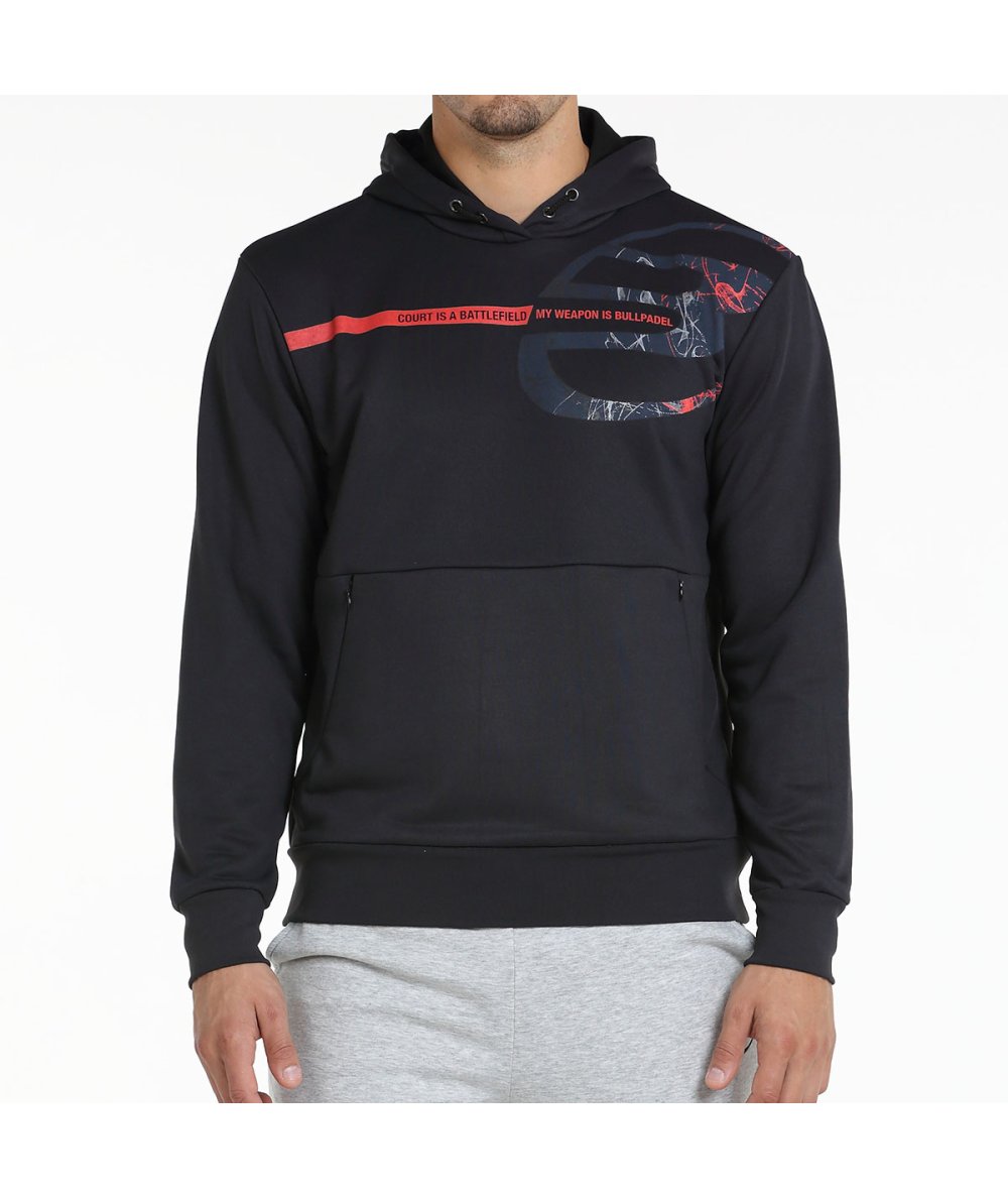 Bullpadel Baiona Hoodie Men's Polyester French Terry Carbon-1