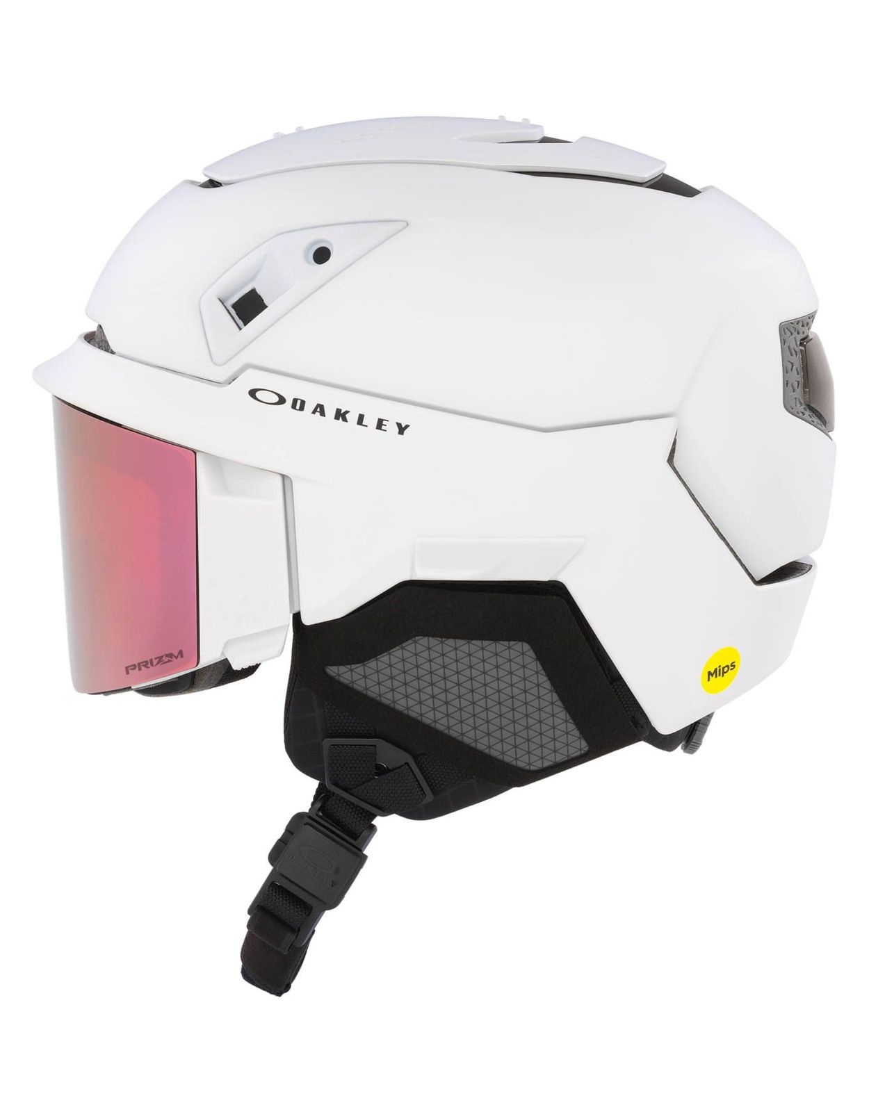 Oakley MOD7 MIPS Ski Helmet White Prizm Rose Gold Iridium Visor-1