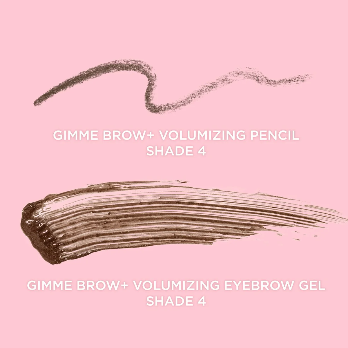 Benefit Gimme Brow Goals Kit Volumizing Gel & Pencil Shade 04 Warm Deep Brown-1
