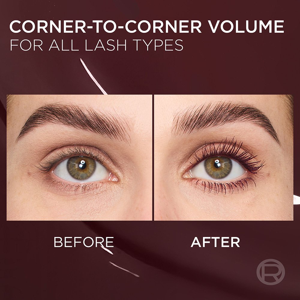 L'Oréal Paris Panorama Mascara Burgundy Cashmere with multi-level brush