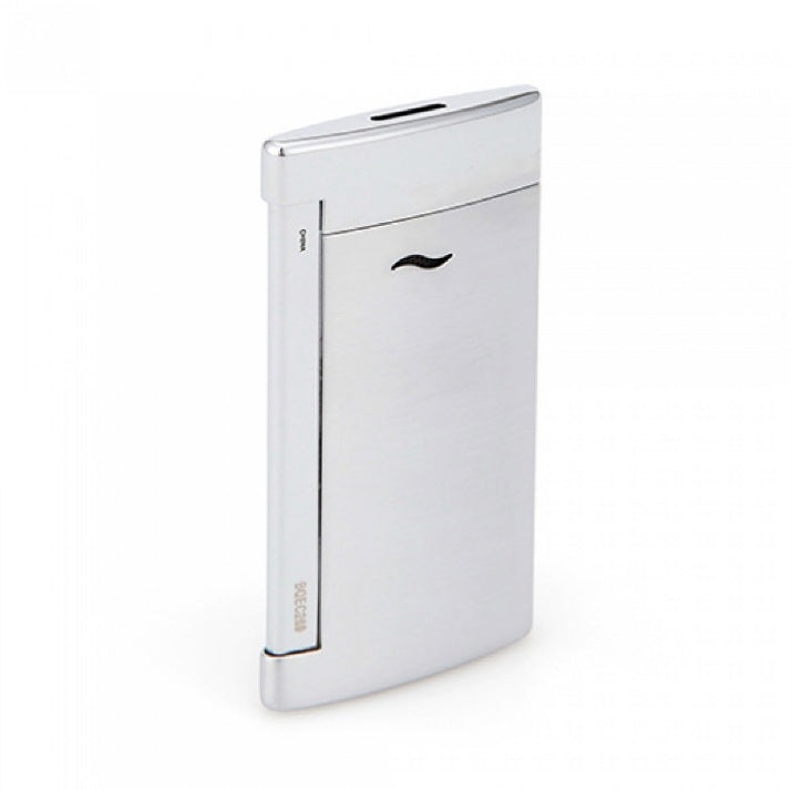 S.T. Dupont Slim 7 Lighter Brushed Chrome 7mm Jet Flame-4