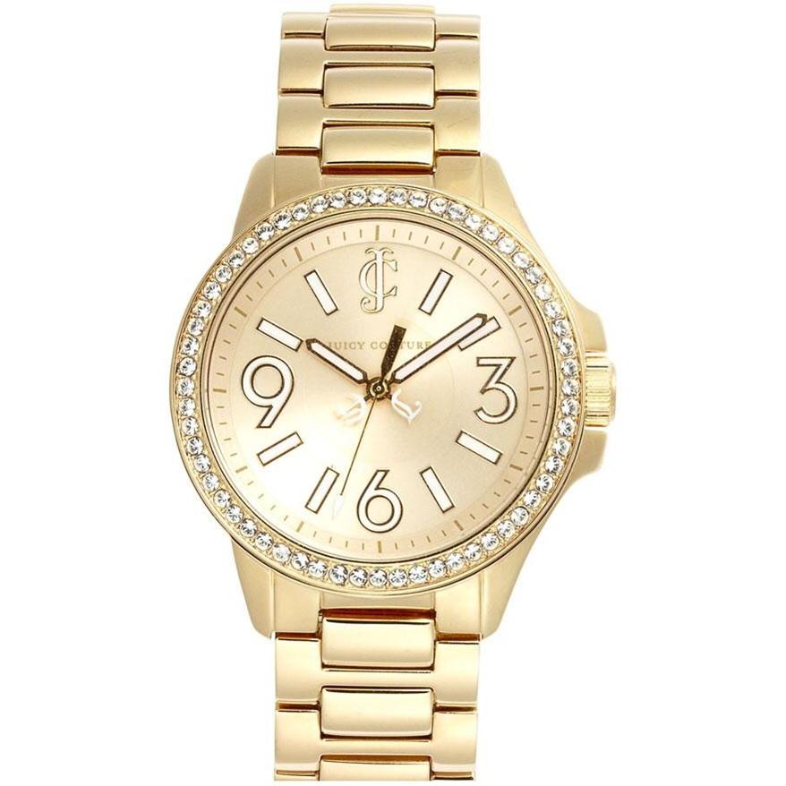 Juicy Couture Jetsetter Women's Gold-Tone Watch 38mm Crystal Bezel-1